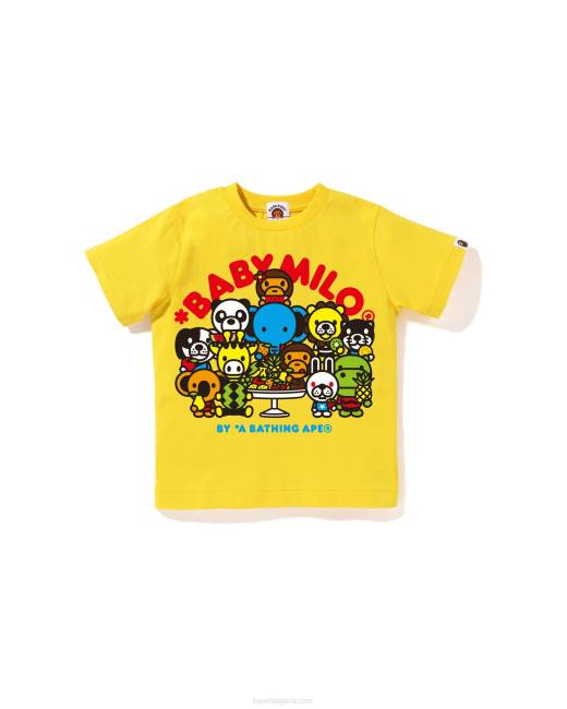 baby milo смесен плодов чай ​​#2 деца A Bathing Ape 8ZPP1459 жълто